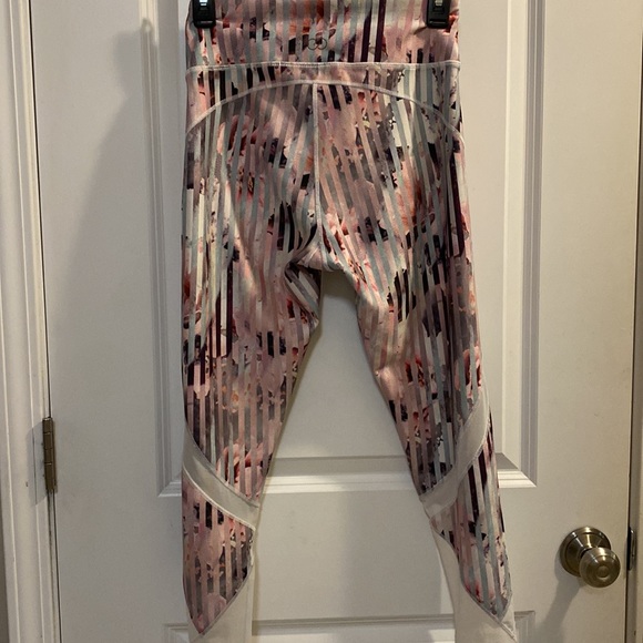 CALIA by Carrie Underwood Leggings Size Small. Luster stripe pink and grey mesh. - Picture 3 of 3